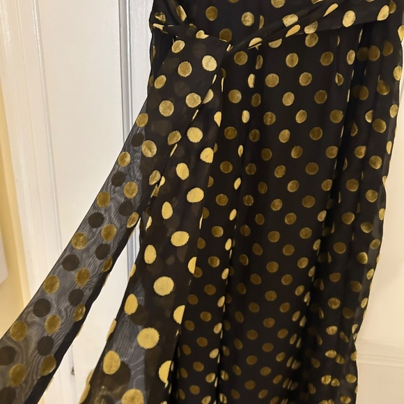 Anthropologie ASTR The Label Metallic Polka Dot Jumpsuit - Size Small - Picture 6 of 9